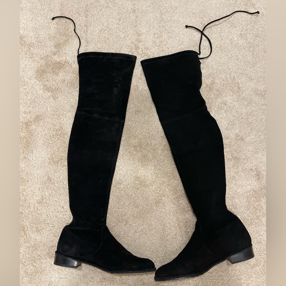 Stuart Weitzman Lowland Black Suede boots - Picture 2 of 5